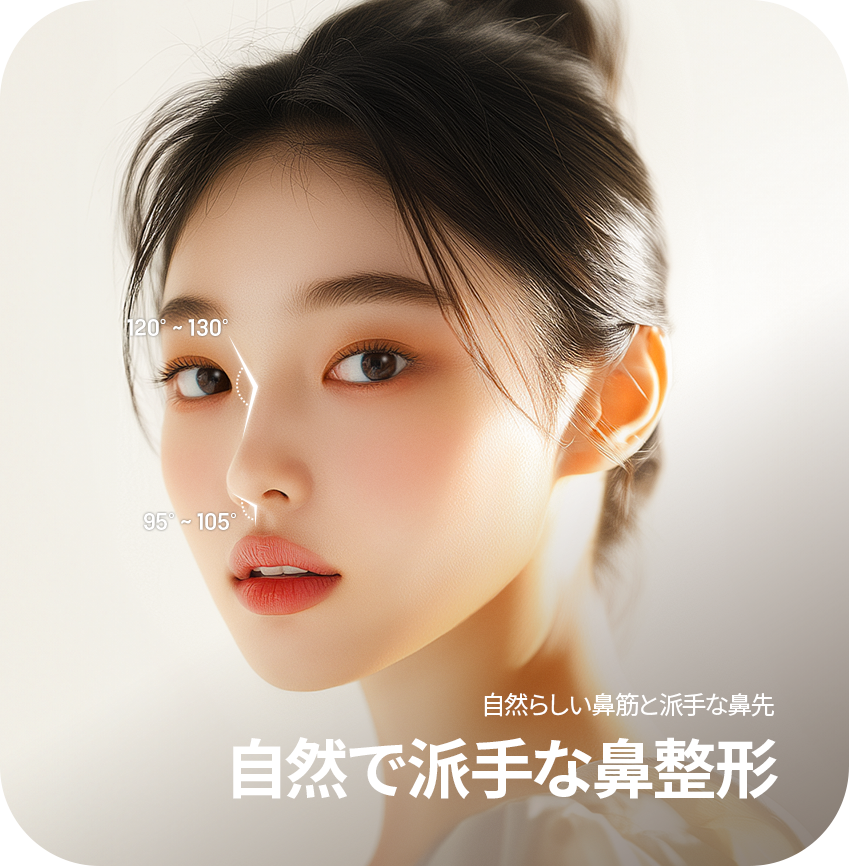 自然で派手な鼻整形とは?